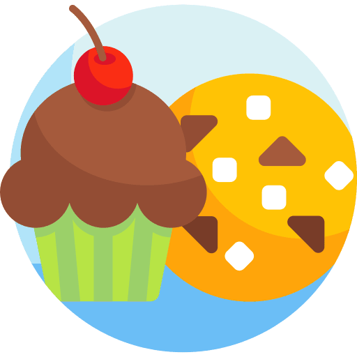 Sweet food cupcake cookie sweet food icon