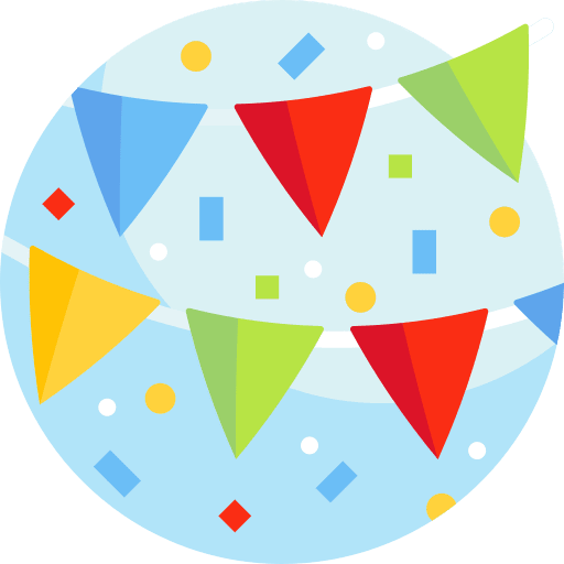 Party carnival flags party icon Party carnival flags party icon