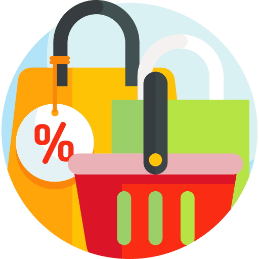 Shopping bag basket commerce and shopping icon Shopping bag basket commerce and shopping icon