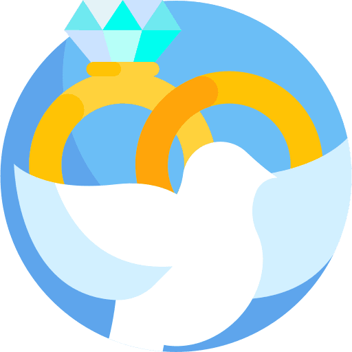 Wedding dove pigeon flying icon Wedding dove pigeon flying icon
