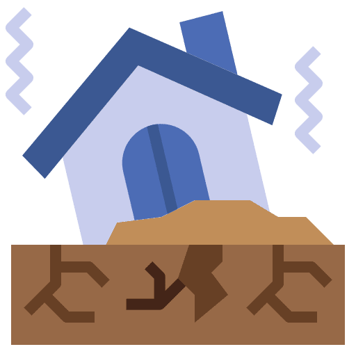 Earthquake nature landscape earthquake icon Earthquake nature landscape earthquake icon