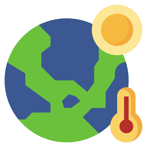 Global warming environment earth high temperatures icon Global warming environment earth high temperatures icon