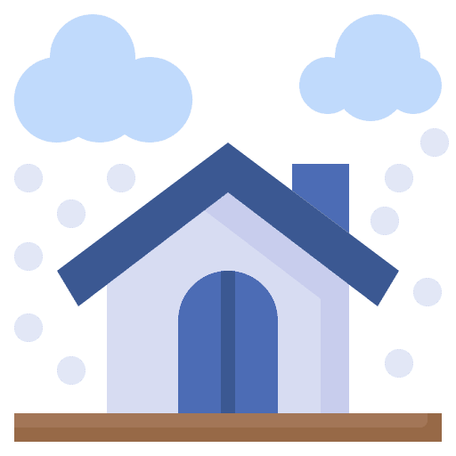 Hail snow fall nature home icon Hail snow fall nature home icon
