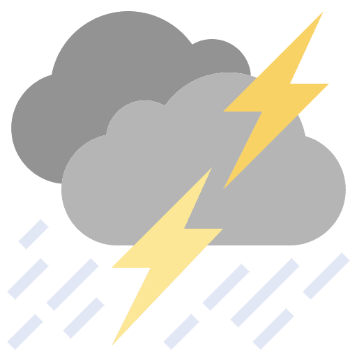Thunderstorm thunder thunderstorm rain icon