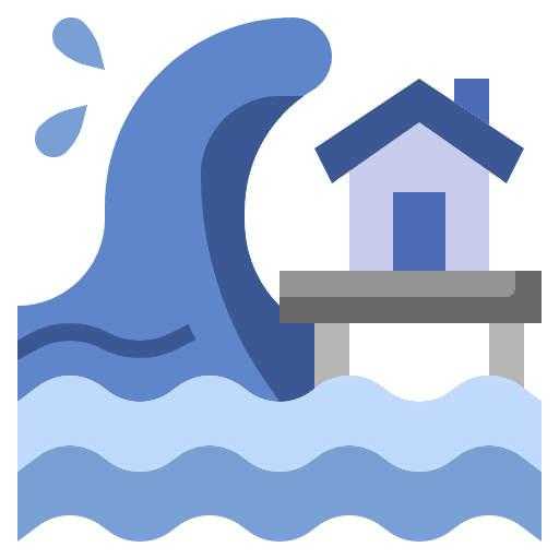 Tsunami nature ecology and environment climate change icon