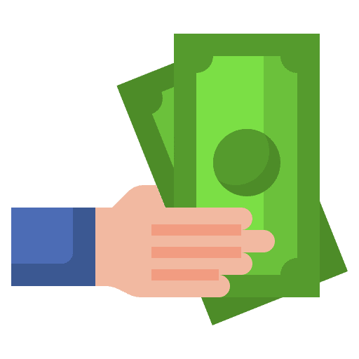 Cash notes business and finance finance icon