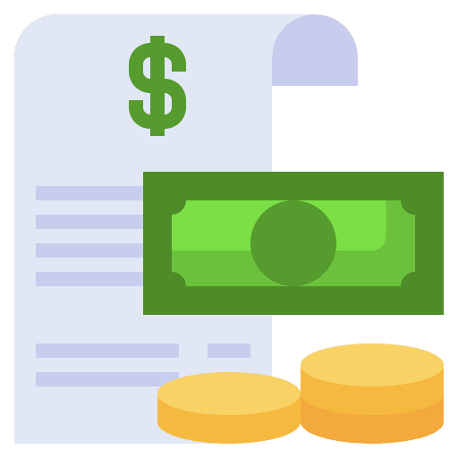 Dollar coin cash business and finance bill icon Dollar coin cash business and finance bill icon