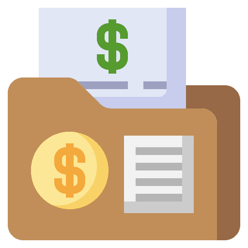 Folder form business and finance files and folders icon Folder form business and finance files and folders icon