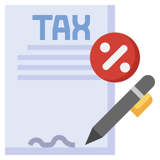 Taxes file percentage taxes icon Taxes file percentage taxes icon