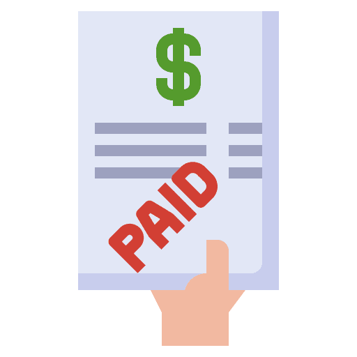 Receipt business and finance files and folders payment icon Receipt business and finance files and folders payment icon