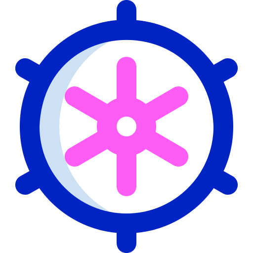 Ship wheel transportation cruise captain icon