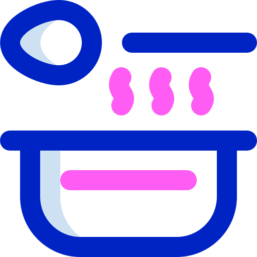 Bowl hot food hot dish food and restaurant icon Bowl hot food hot dish food and restaurant icon