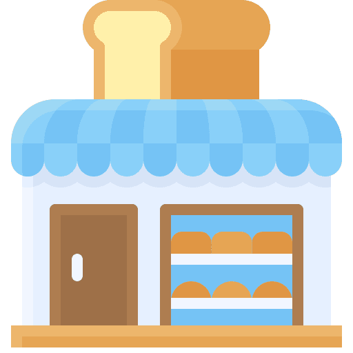 Bakery shop bakery shop food store bread icon