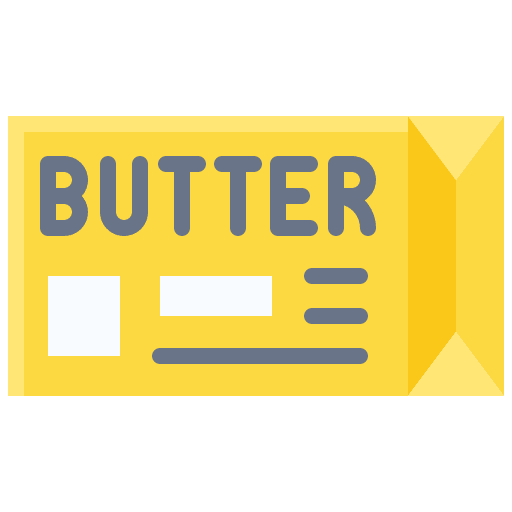 Butter creamy food and restaurant daily icon