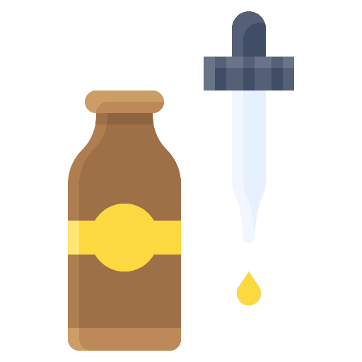Dropper healthcare and medical bottle odor icon