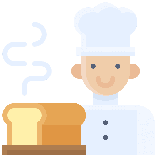 Baker loaf baker food and restaurant icon