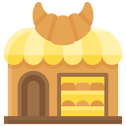 Bakery shop shop food store building icon