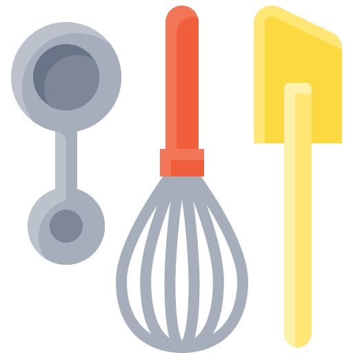 Kitchen utensil whisk measuring spoon kitchen utensil icon