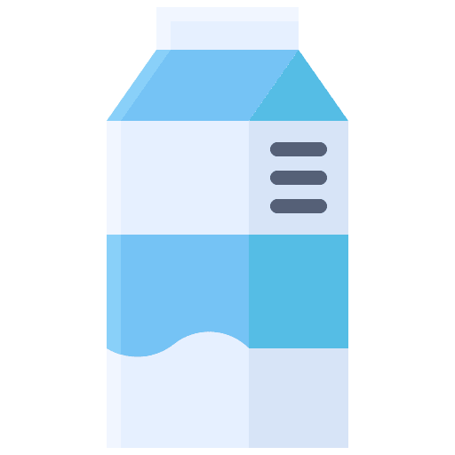 Milk carton milk box milk breakfast icon