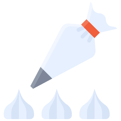 Piping bag bakery cream pastry bag icon