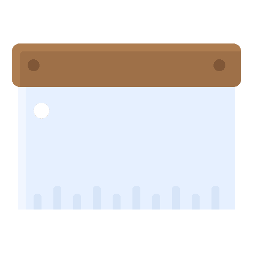 Scraper food and restaurant cutting cut icon