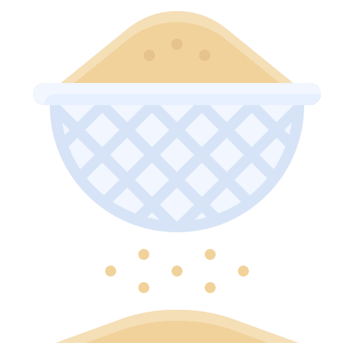 Sieve kitchen utensil sieve sifter icon