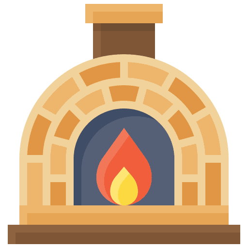 Stone oven food and restaurant pizza pizza oven icon