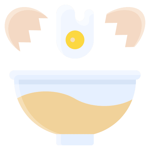 Egg food and restaurant eggs breaking icon