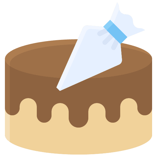 Cake sugar piping cake icon