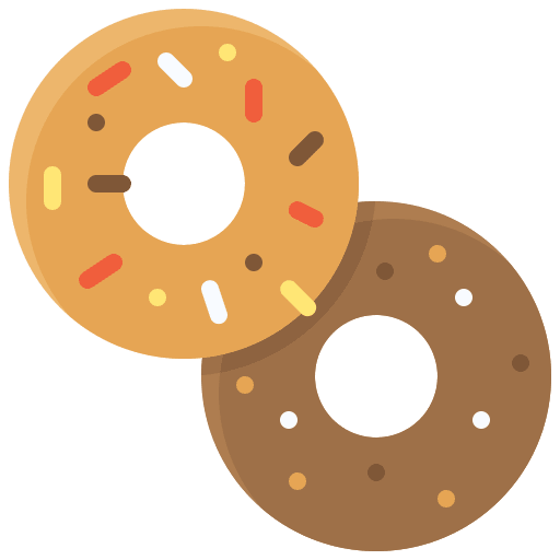 Donuts dough dessert sweet icon