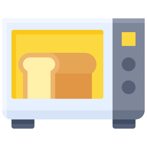 Microwave oven furniture and household kitchenware oven icon