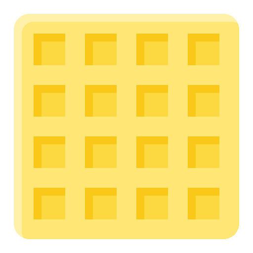 Waffle sweet baker waffle icon