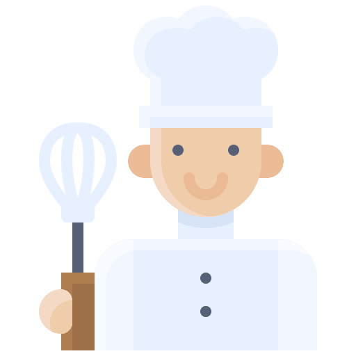 Baker bakery professions and jobs mixer icon