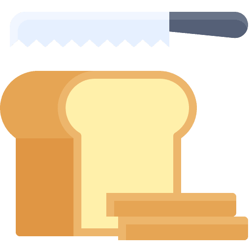 Bread knife cook knife food icon