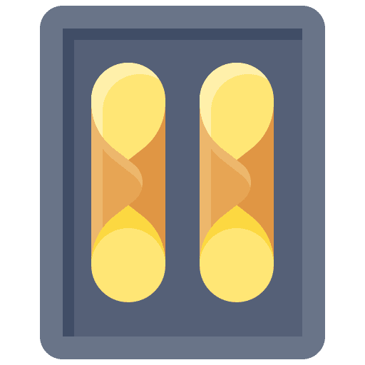 Cannoli tube sweet chocolate icon