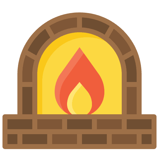 Stone oven miscellaneous fire bake icon