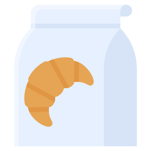 Bag croissant bread croissants icon