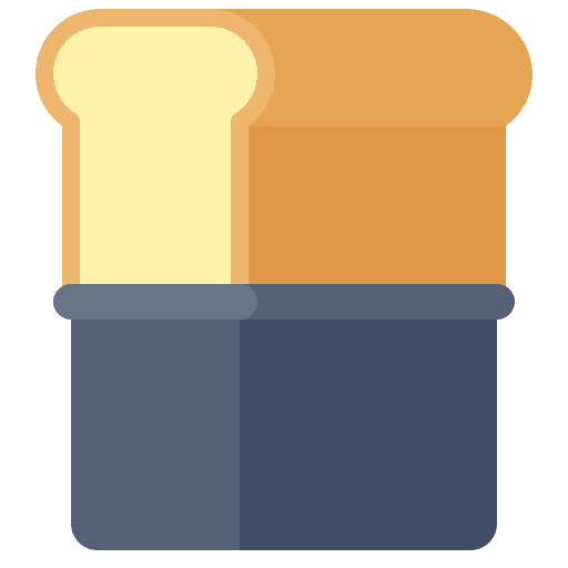 Bread food and restaurant bread bake icon
