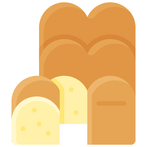 Bread food and restaurant shop food icon