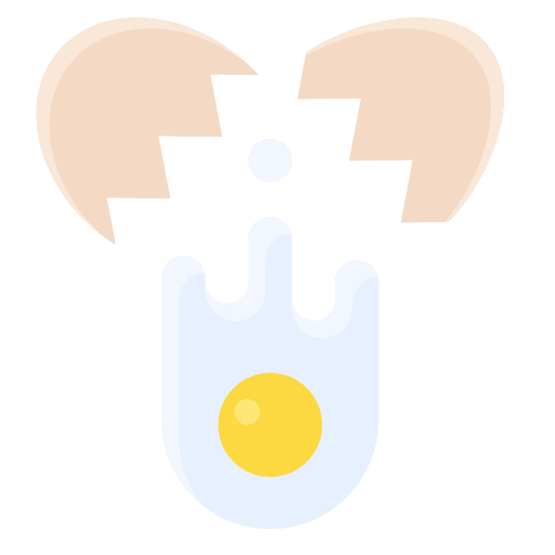 Cracked egg eggs cracked broken icon