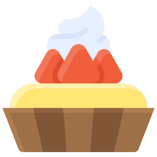 Cupcake dessert strawberry pastry icon