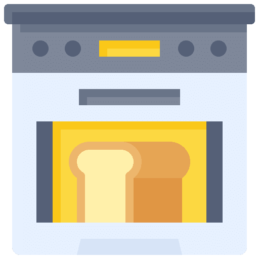 Oven gastronomy pastry bread icon