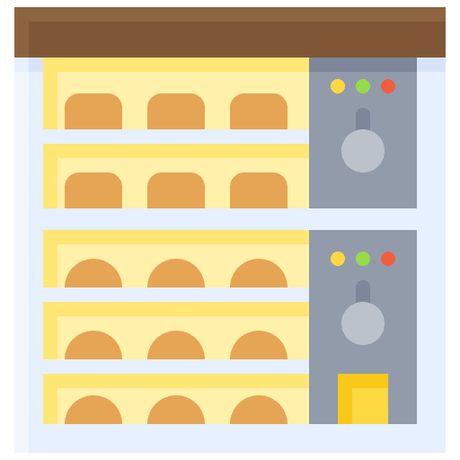 Oven oven heating food and restaurant icon