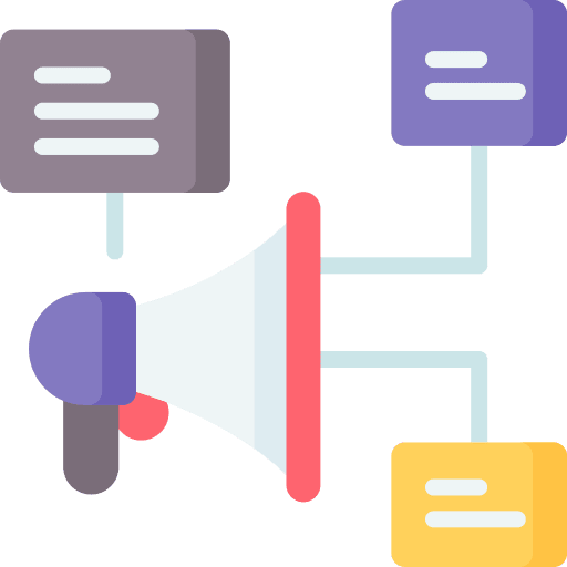 Marketing plan marketing strategy speaker advertising icon
