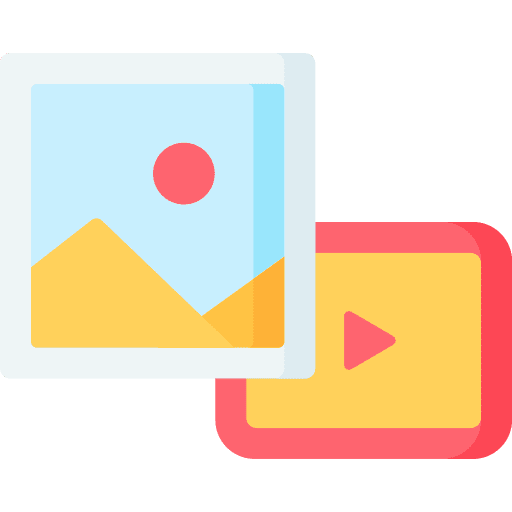 Media video media music and multimedia icon