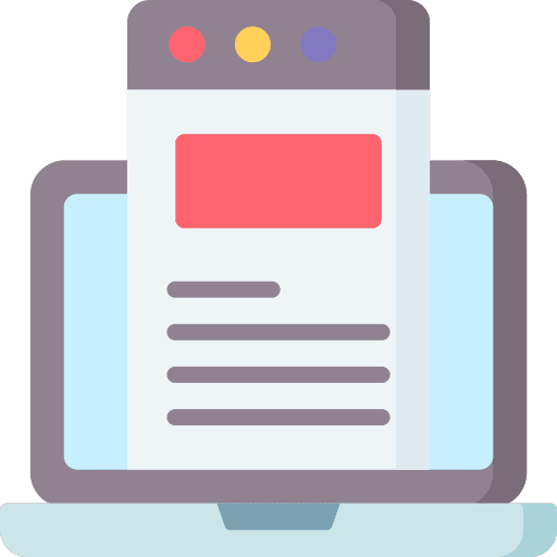 Blogging electronics seo and web browser icon Blogging electronics seo and web browser icon