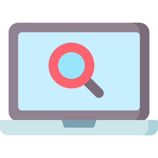 Search engine computing computer ui icon Search engine computing computer ui icon