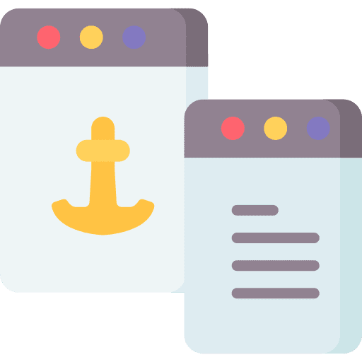 Anchor text browser anchor web page icon Anchor text browser anchor web page icon