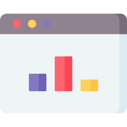 Bar chart pie chart browser data analysis icon Bar chart pie chart browser data analysis icon