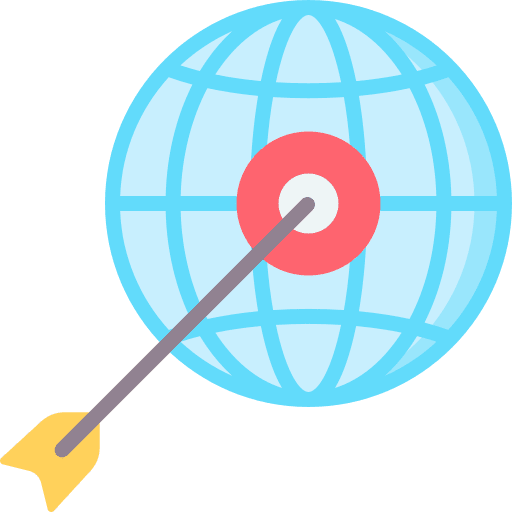 Goal online seo and web marketing icon Goal online seo and web marketing icon